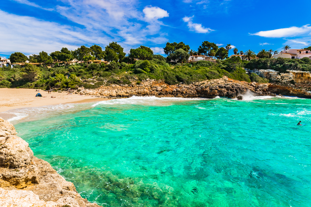 Cala Anguila, Mallorca, Balearen, Spanien