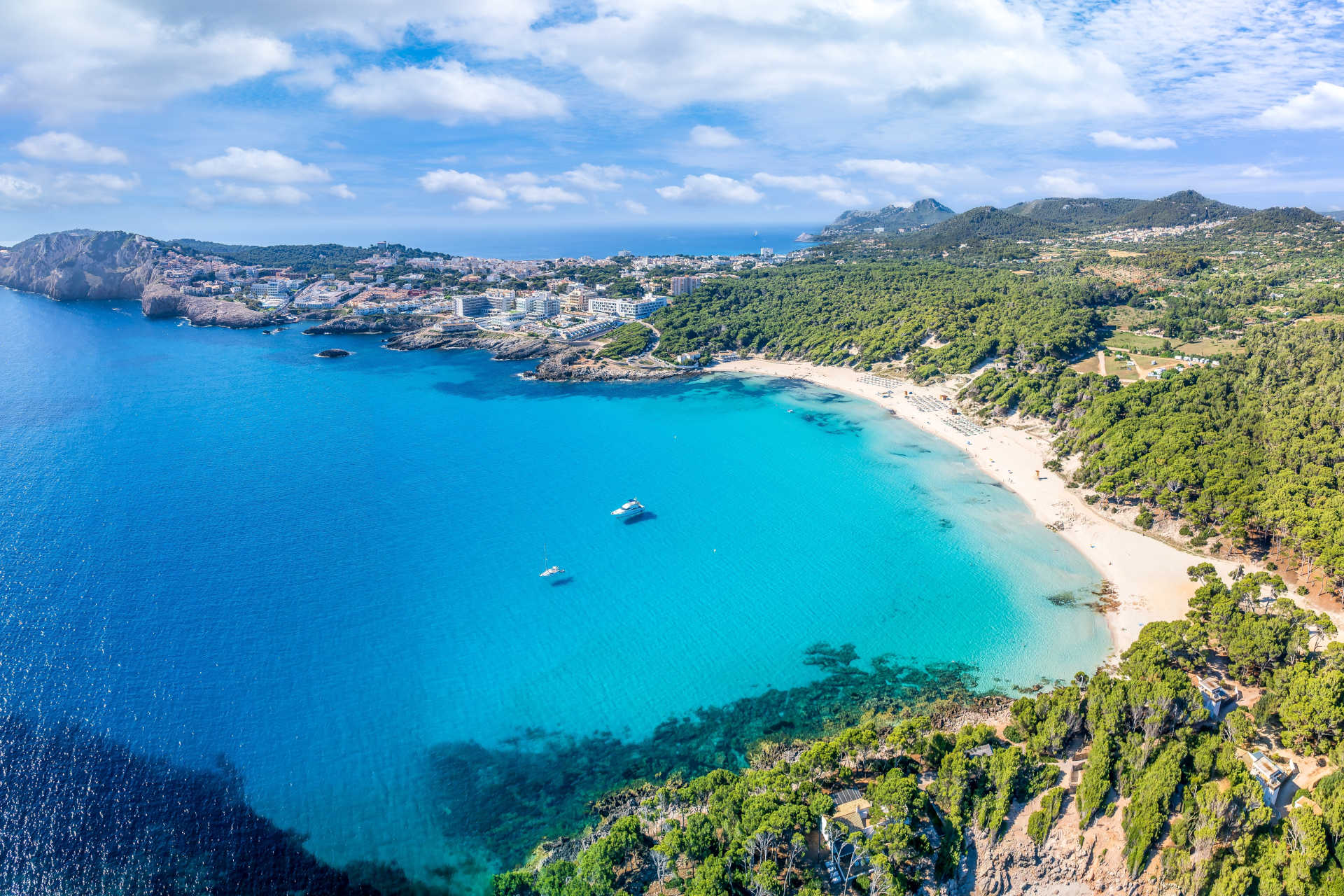 cala agulla perspektive oben vogelperspektive